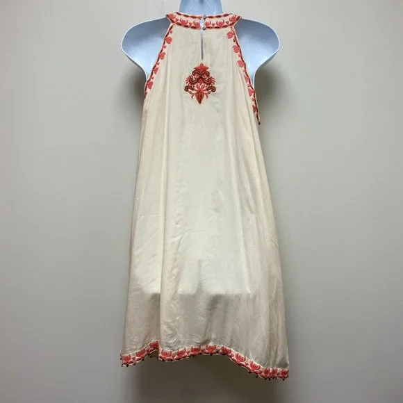 LulaSoul Boho Midi Dress Embroidered Beaded Resort Wear size Small‎ - Picture 7 of 11